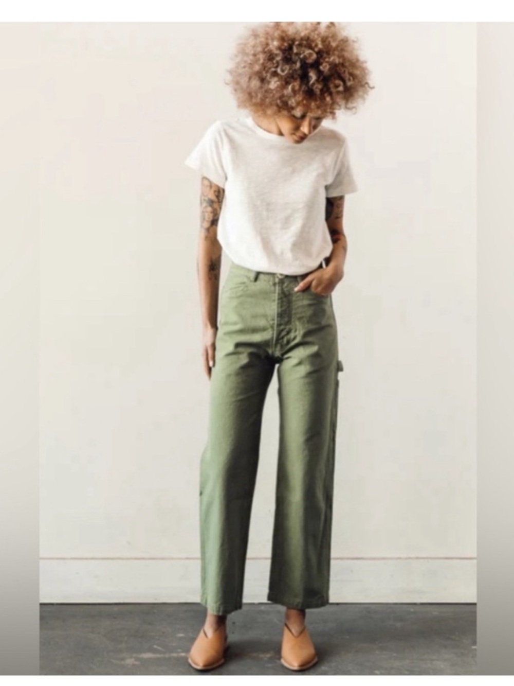Jesse Kamm | Handy Pants in Olive Green 6 - Picture 11 of 12
